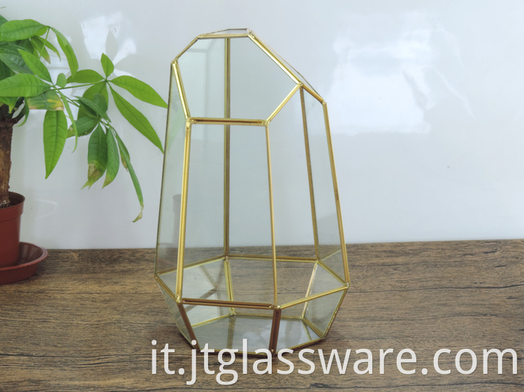 Home decoration Glass Geometric Terrarium 